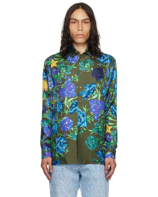 Versace Khaki Wildflower West Shirt