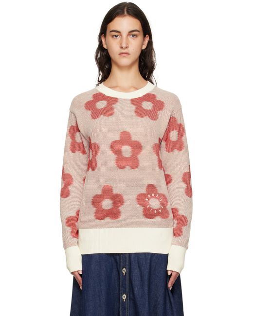 Kenzo Red Paris Flower Spot Sweater