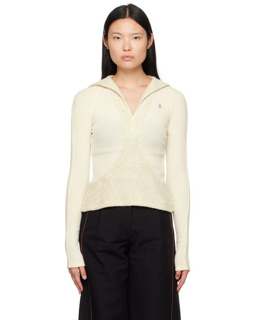 Kijun Off-White Half-Zip Sweater