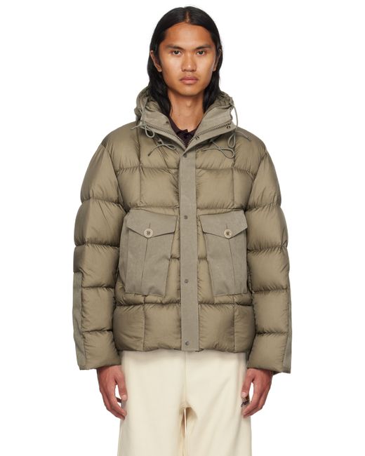 Ten C Taupe Tempest Combo Down Jacket