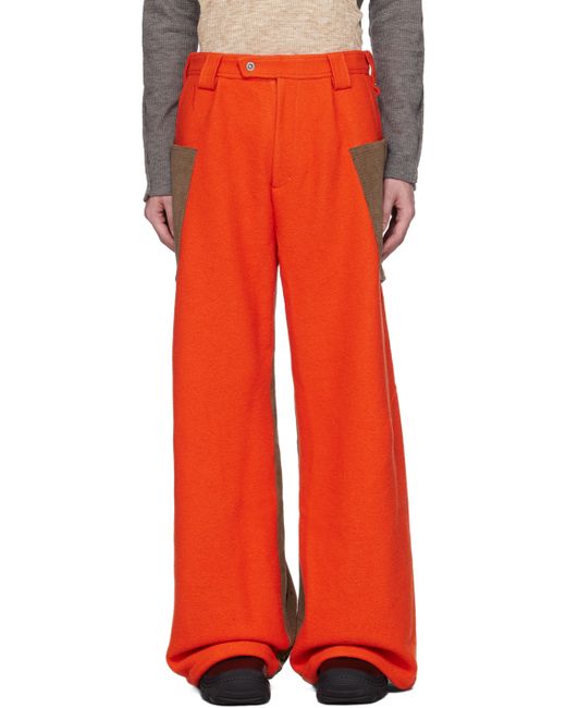 Kiko Kostadinov Orange Taupe Meno Cargo Pants