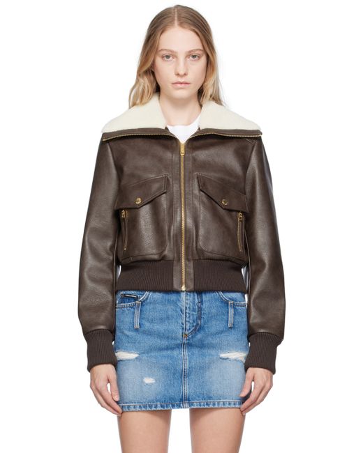 Dolce & Gabbana Faded Faux-Leather Jacket