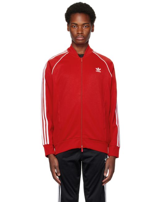 Adidas Originals Red Adicolor Classics SST Track Jacket