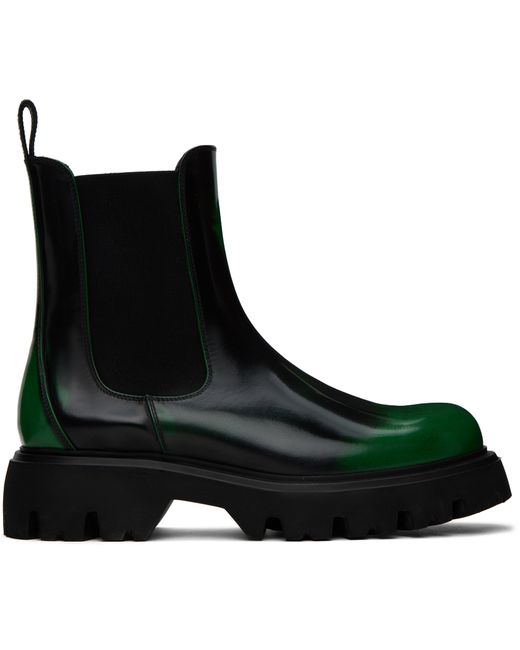 Msgm Spray Paint Chelsea Boots