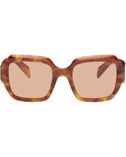 Prada Tortoiseshell Symbole Sunglasses