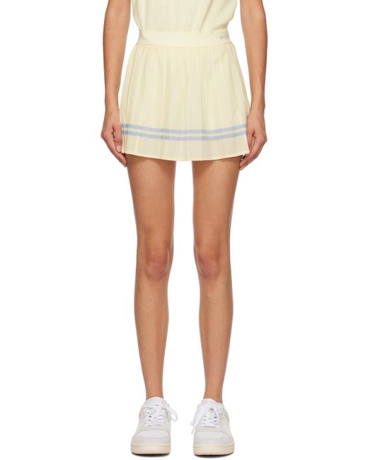 Sporty & Rich Off Pleated Miniskirt
