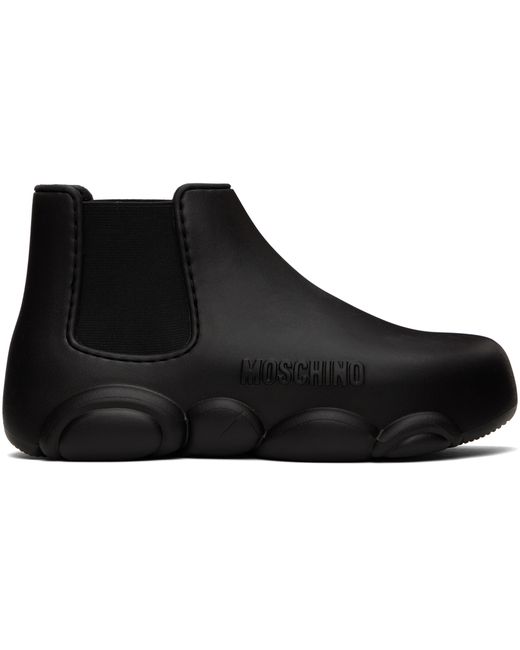 Moschino Rubber Logo Ankle Boots