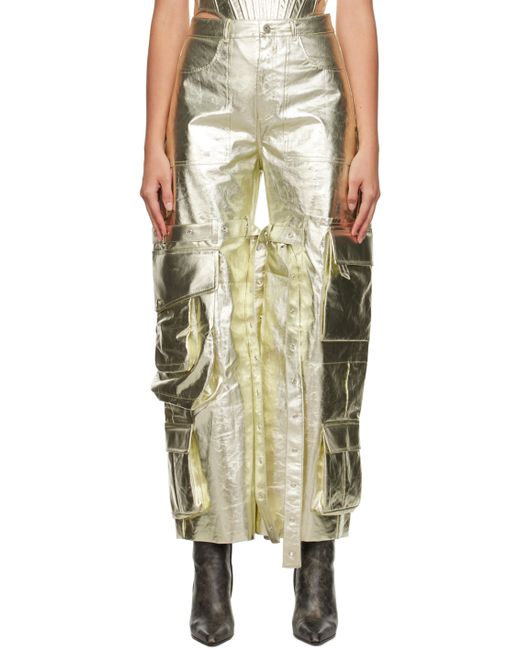 Marques'Almeida Gold Multipocket Jeans