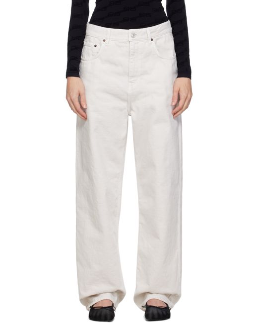 Balenciaga Off-White Loose-Fit Jeans