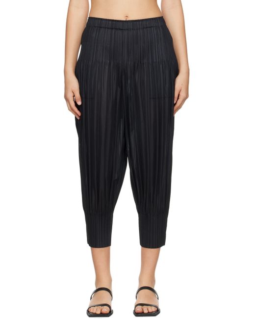 Pleats Please By Issey Miyake Fluffy Basics Trousers
