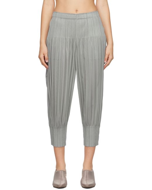 Pleats Please By Issey Miyake Fluffy Basics Trousers