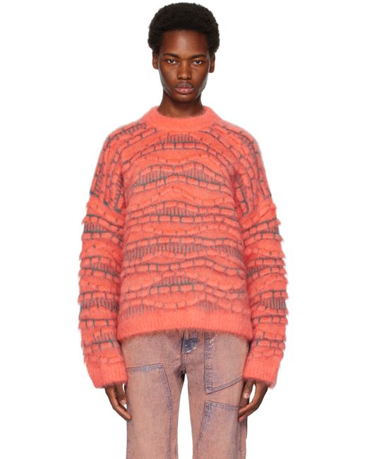 Bonsai Orange Jacquard Sweater