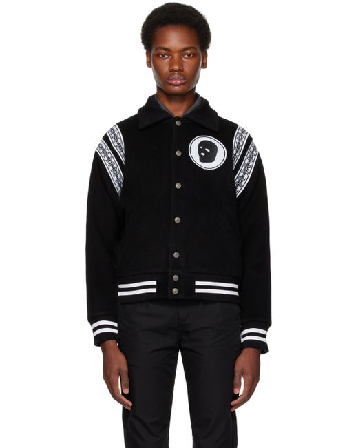 Youths in Balaclava Embroidered Bomber Jacket