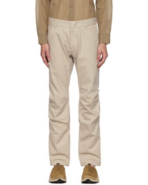 Olly Shinder Beige Zip Trousers