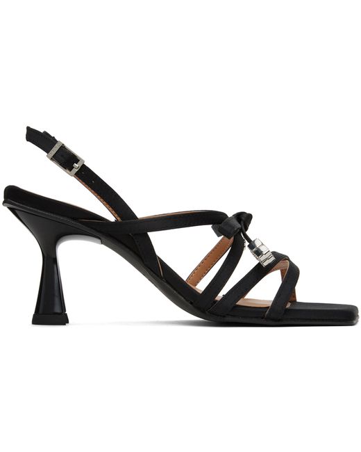 Ganni Butterfly High Bow Heeled Sandals