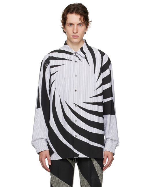 Dries Van Noten White Striped Shirt