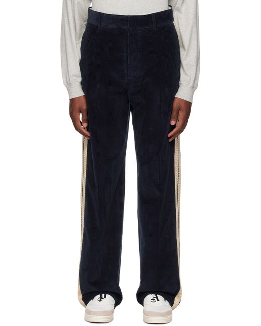 Palm Angels Navy Four-Pocket Trousers