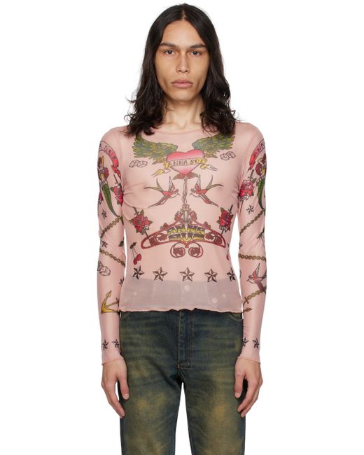 Anna Sui Exclusive Tattoo Long Sleeve T-Shirt