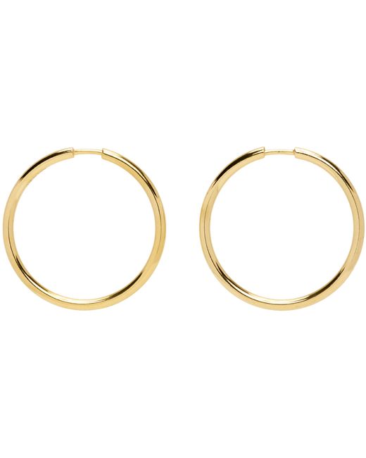 Maria Black Gold Senorita 25 Hoop Earrings