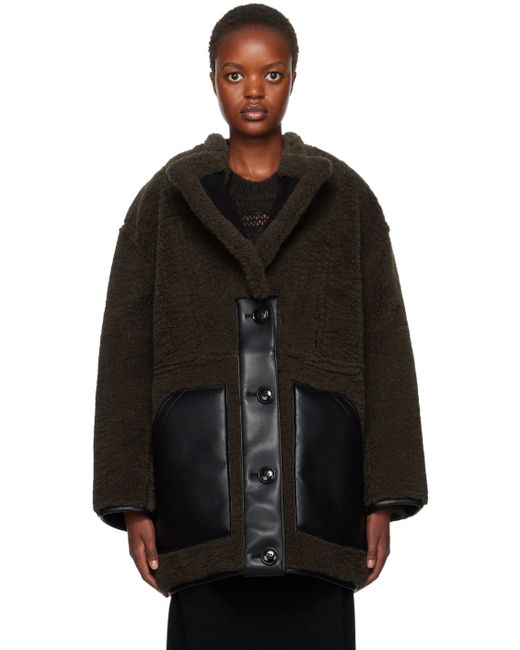 Stand Studio Brown Tory Faux-Shearling Jacket