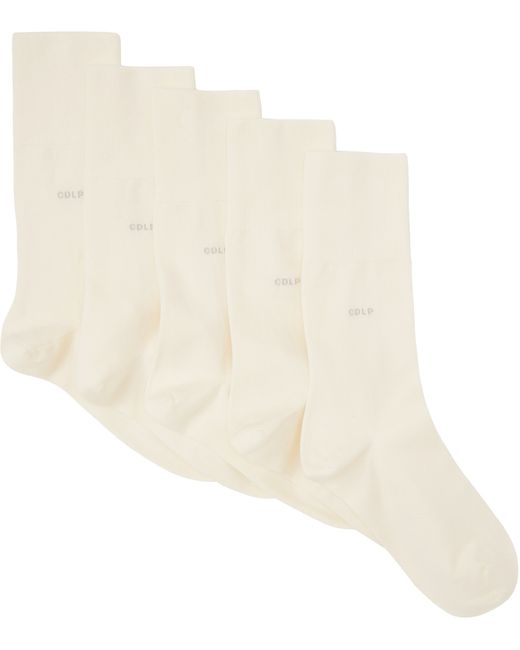 Cdlp Five-Pack Mid-Length Socks