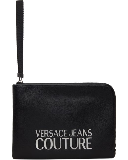 Versace Jeans Couture Black Grained Pouch