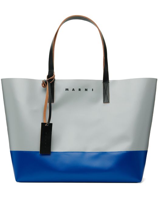 Marni Gray Blue Tribeca East West Tote
