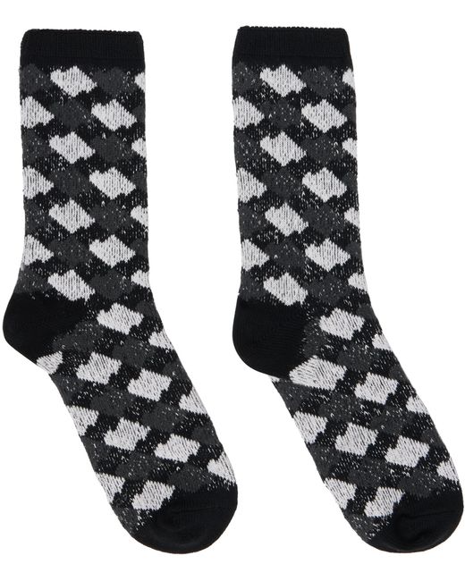 Ader Error Gray Jacquard Socks