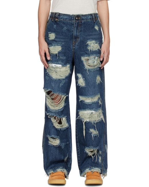 Ader Error Distressed Jeans