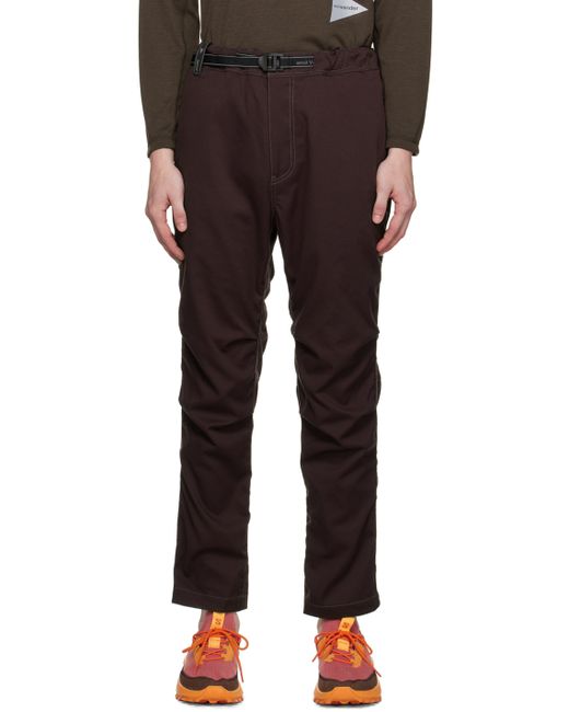 And Wander Burgundy Climbing Trousers