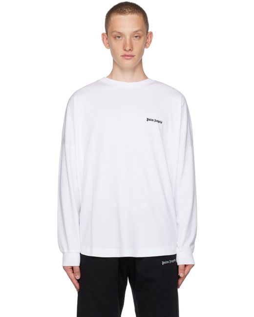 Palm Angels Embroidered Long Sleeve T-Shirt