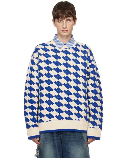 Ader Error White Tenit Sweater