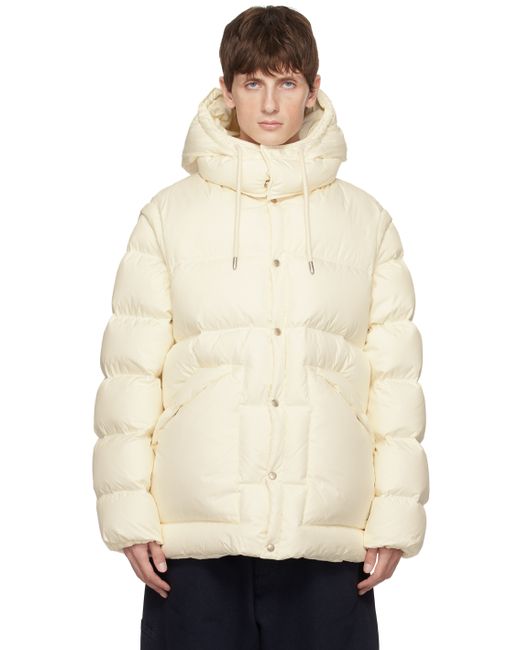 Emporio Armani Off-White Quilted Down Jacket