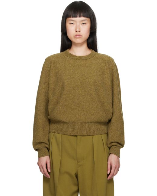 Lemaire Khaki Tilted Sweater