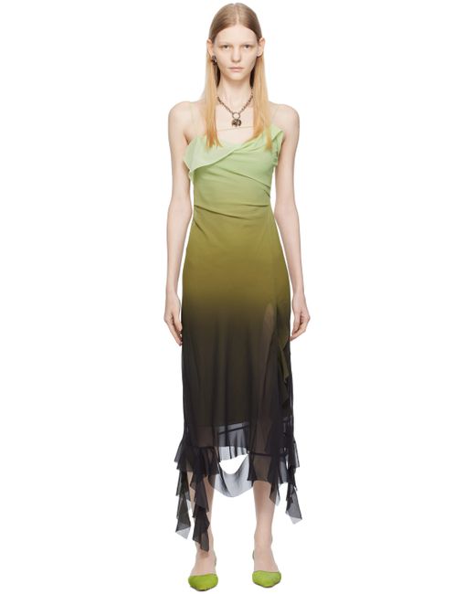 Acne Studios Ruffle Strap Midi Dress