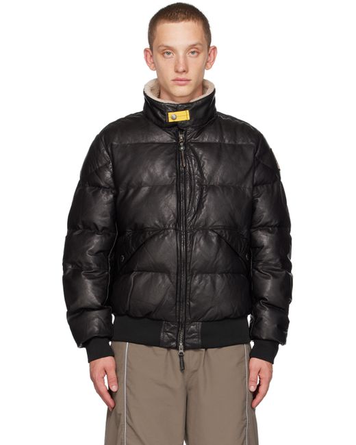 Parajumpers Alf Leather Puffer Jacket