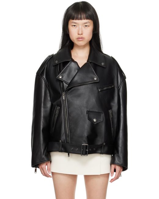 Valentino Belted Leather Jacket
