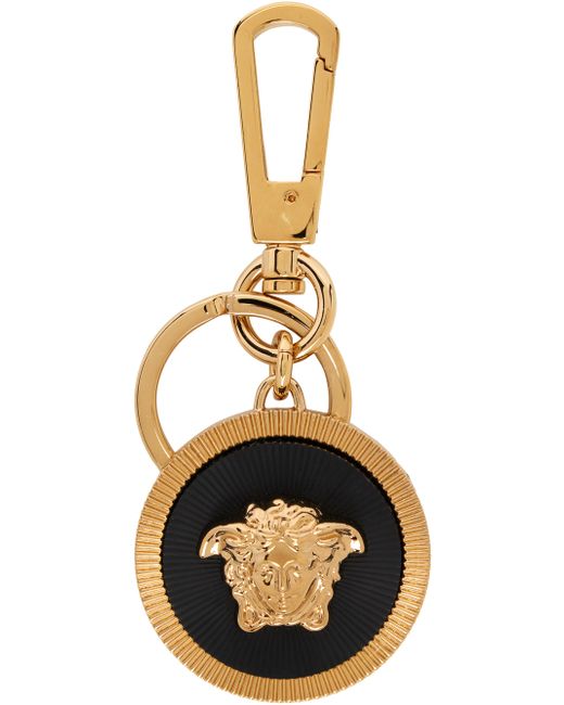 Versace Gold Black Medusa Biggie Keychain