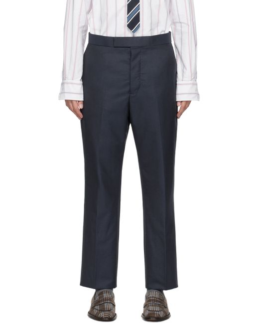Thom Browne Navy Backstrap Trousers