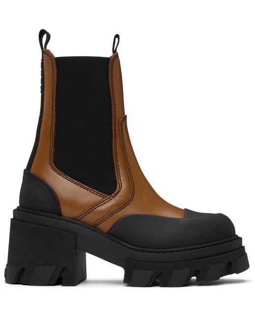 Ganni Cleated Heeled Chelsea Boots
