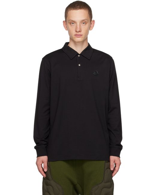 Moncler Patch Long Sleeve Polo