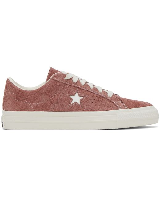 Converse Burgundy One Star Pro Sneakers