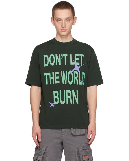 Heron Preston Khaki Burn T-Shirt
