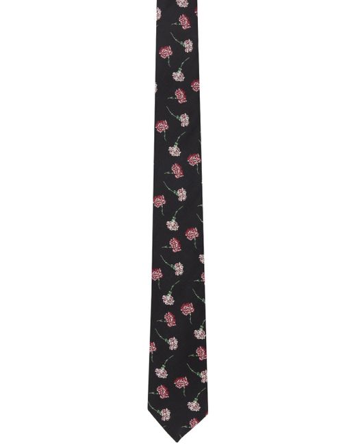 Yohji Yamamoto POUR HOMME Flower Pattern Tie