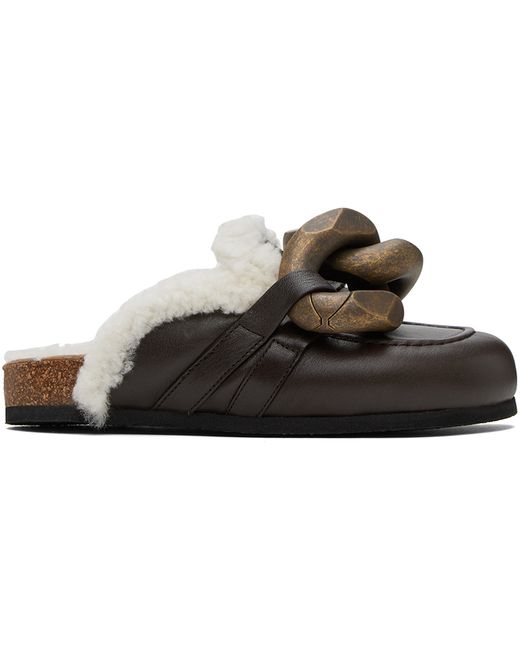J.W.Anderson Chain Shearling Mules