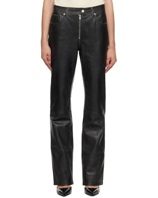 Helmut Lang 5-Pocket Leather Pants