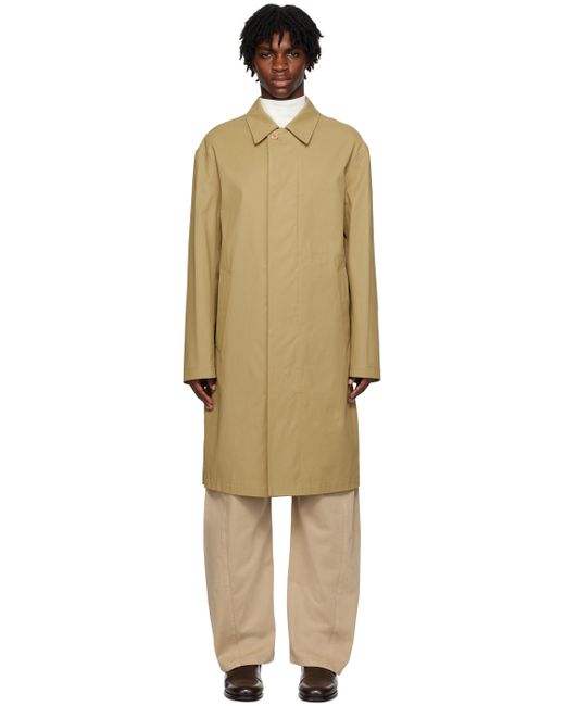 Lemaire Exclusive Tan Spread Collar Coat