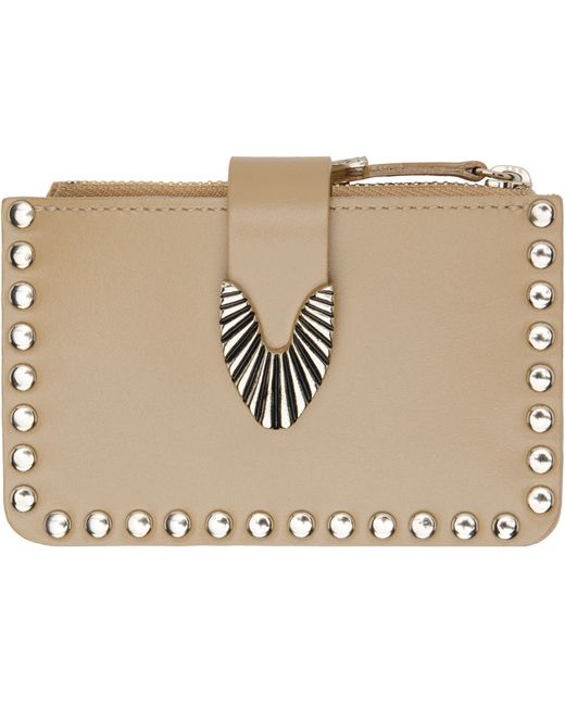 Toga Pulla Exclusive Studded Leather Card Holder