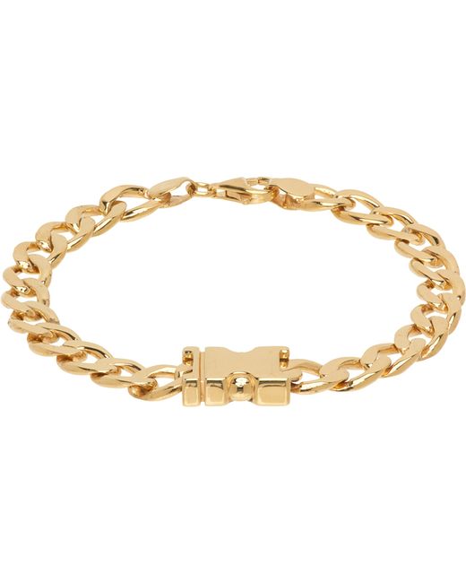 Alan Crocetti Gold Maxi Unity Curb Chain Bracelet