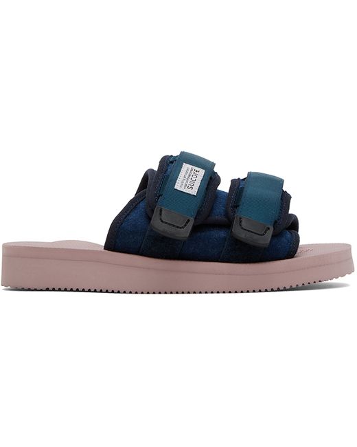 Suicoke Blue Pink MOTO-FEab Sandals